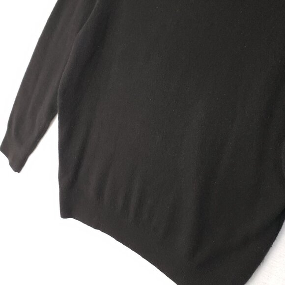 NAADAM 100% Cashmere Sweater Pullover Black Crew Neck Minimalist size M - Picture 13 of 14